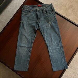 Men's M.B.X. Slim fit Stretch Jeans waist 32 hemmed to 27 Slightly stressed